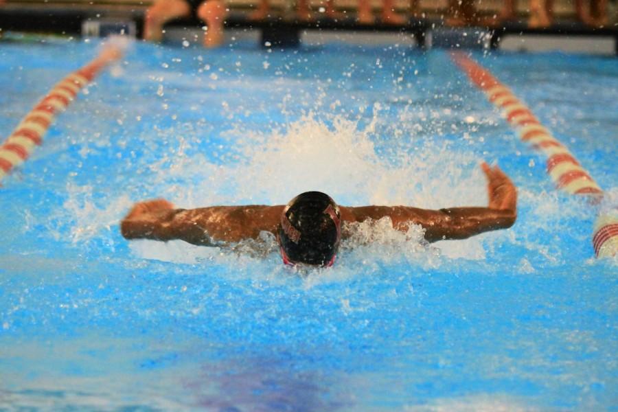 Senior Samuel Hendrix displays the form that has led him to land the opportunity to swim for the University of Kentucky next year.