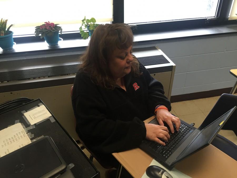 Instructional assistant Karen Stollery is one of the school's true unsung heroes.