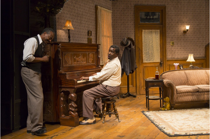 John Earl Jelks and Cleavant Derricks perform in August Wilson's "The Piano Lesson." The play runs through Feb. 7.