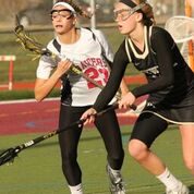 Senior Celia Terreri battles a defender in a scrimmage against Hopewell. Terreri has 19 points on the season.