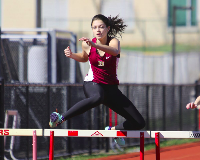 Sophomore Jaina Hausser was one of several top performers for the girls track team this spring.