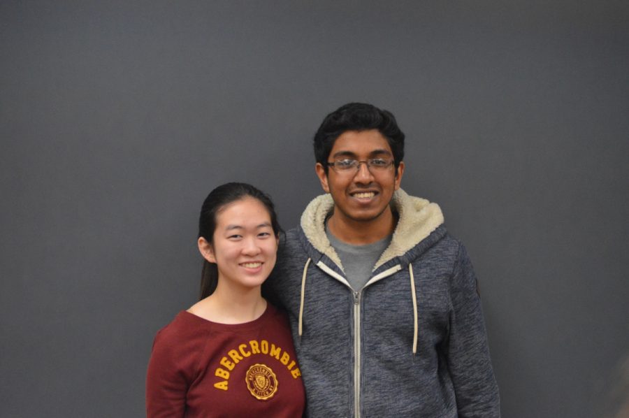 Seniors Joyce Lu and Tharun Karipireddy were recently nominated to win Presidential Scholarships.