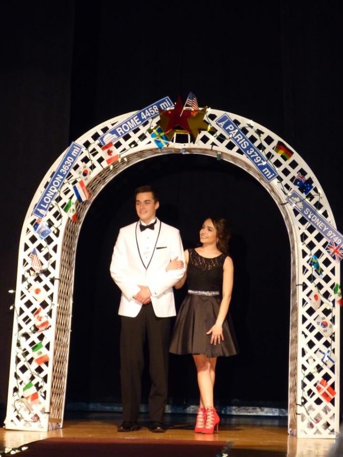 Seniors Danny Kozimbo and Caroline Karczewski lit the runway on fire at the Project Graduation Fashion Show.