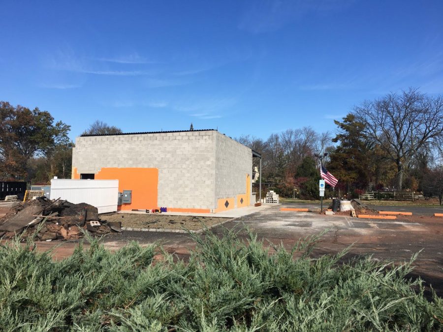 Construction has started on Moe's Southwest Grill located on the southbound side of Route 206.