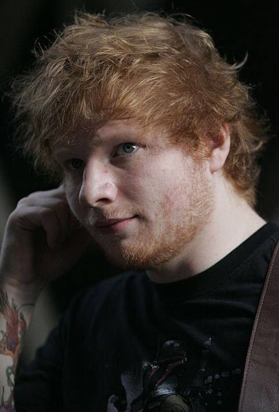 Ed Sheeran is a pop music artist popular for his songs "Shape of You" and "Castle on the Hill."