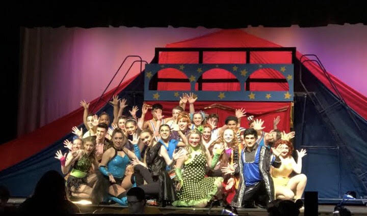 The cast of the 2018 musical production of "Pippin."