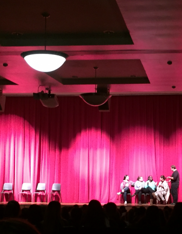 Performers from the Scream Theater at Rutgers brought a powerful message to the junior class.