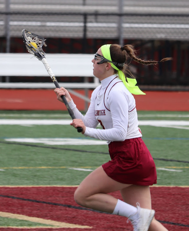 Senior Olivia Johnsen prepares for a big season. Johnsen will likely add her name to the century club at HHS when she nets her 100th goal.