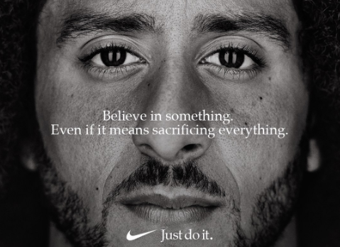 Colin Kaepernick, former 49ers quarterback, is the latest face for Nike.