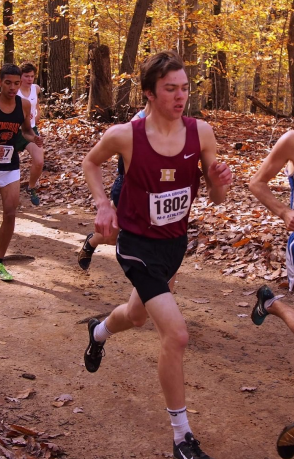 Senior Ryan Mitchell finishes strong in his group meet in Holmdel on Nov.10.