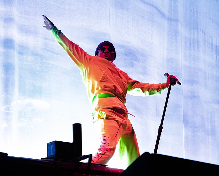 Anderson .Paak performing on stage in Sydney, Australia.