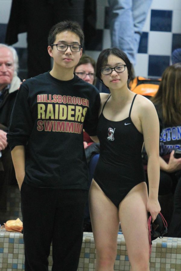 Siblings Alex Zou (left) and Nicole Zou (right) celebrate their first and only season together.