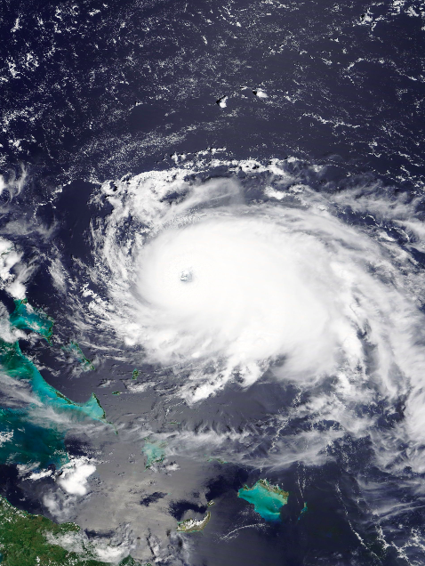 Hurricane Dorian as a high-end Category 4 hurricane.