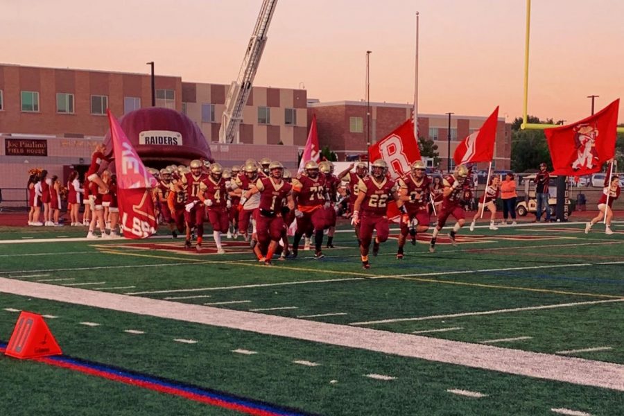 The Raiders running out of the tunnel before their games always gets the home crowd buzzing with excitement.