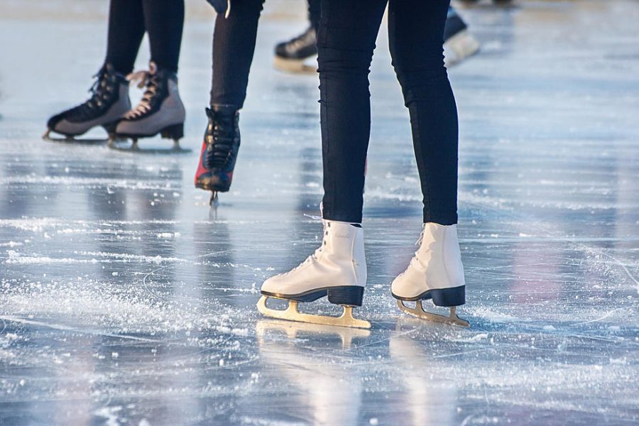 Ice skating outdoors offers a scenic and refreshing approach to the winter activity.