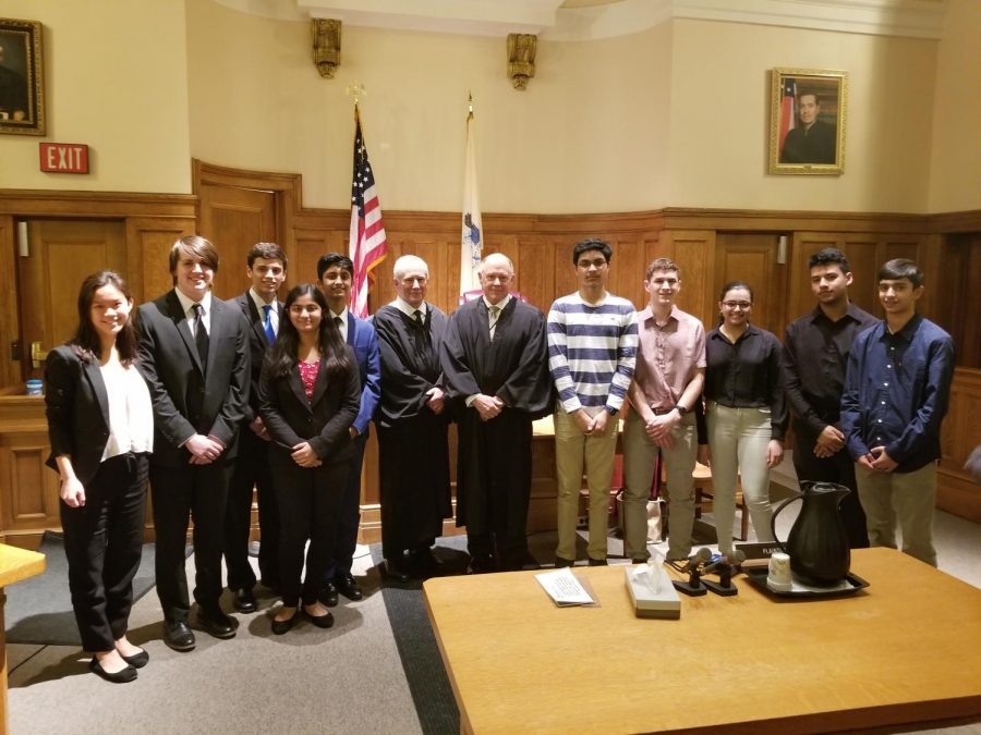 HHS Mock Trial team after winning the county finals.