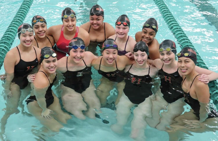 Several members of the team during the NJSIAA tournament.
