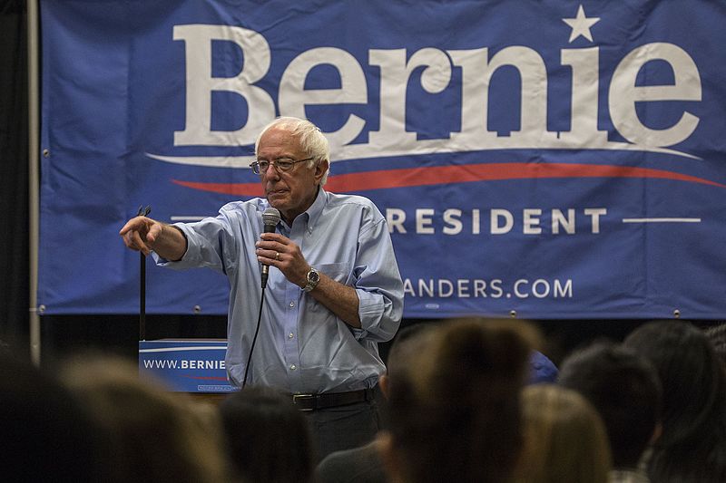 Bernie Sanders on the campaign trail.