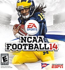 Cover of NCAA Football 14. A game sorely missed by gamers.