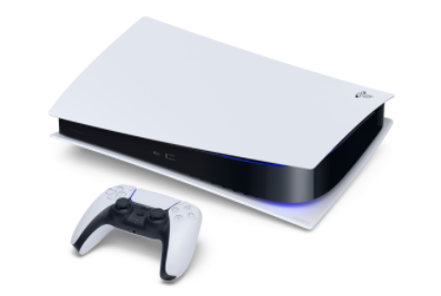 PS5 changes its color scheme to black and white. 