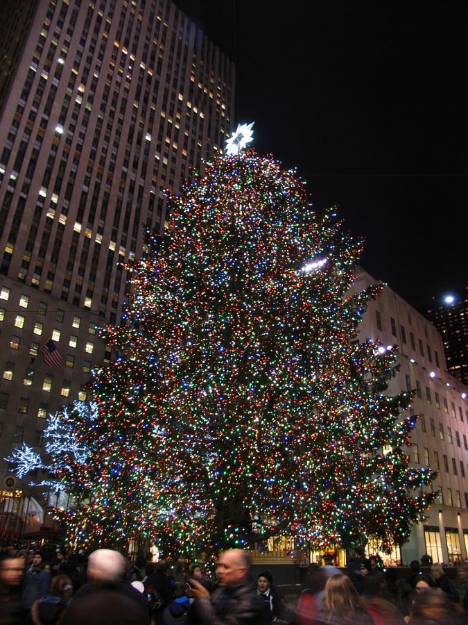 The spectacular Rockefeller Center Christmas tree in 2011.