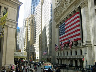 The New York Stock Exchange's Broad Street entrance on Wall Street.