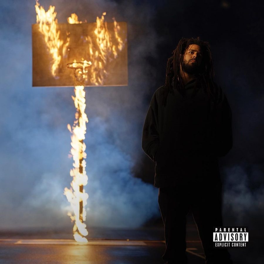 J.Cole poses for his album cover photo "The Off-Season".