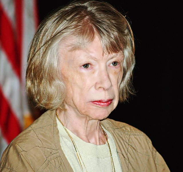 Author Joan Didion at the Brooklyn Book Festival in 2008.