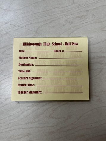 Hall passes were reintroduced on Monday, February 28, 2022.