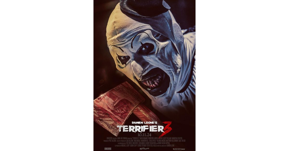 Terrifier 3 promotional movie cover features lead David Howard Thornton (published under fair use)