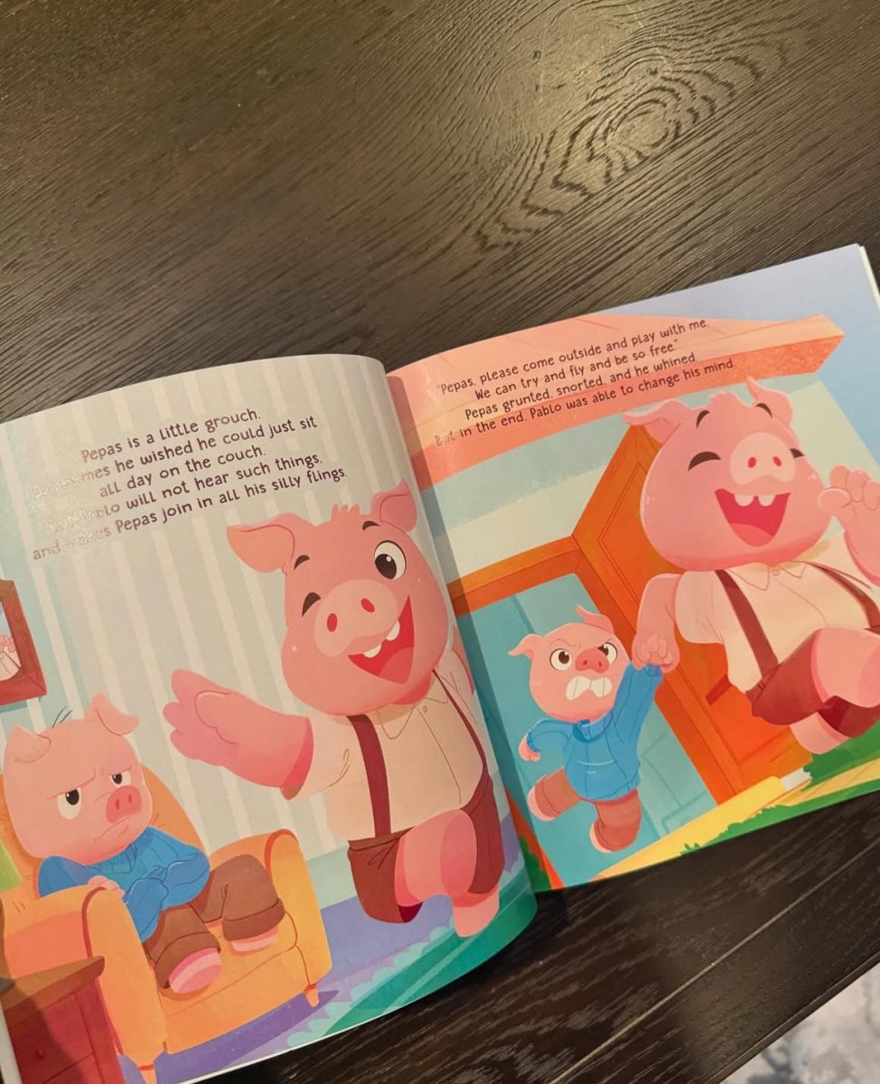 A glimpse into Jeeya Patel's new children's book, The Adventures of Pablo and Pepas: When Pigs Fly