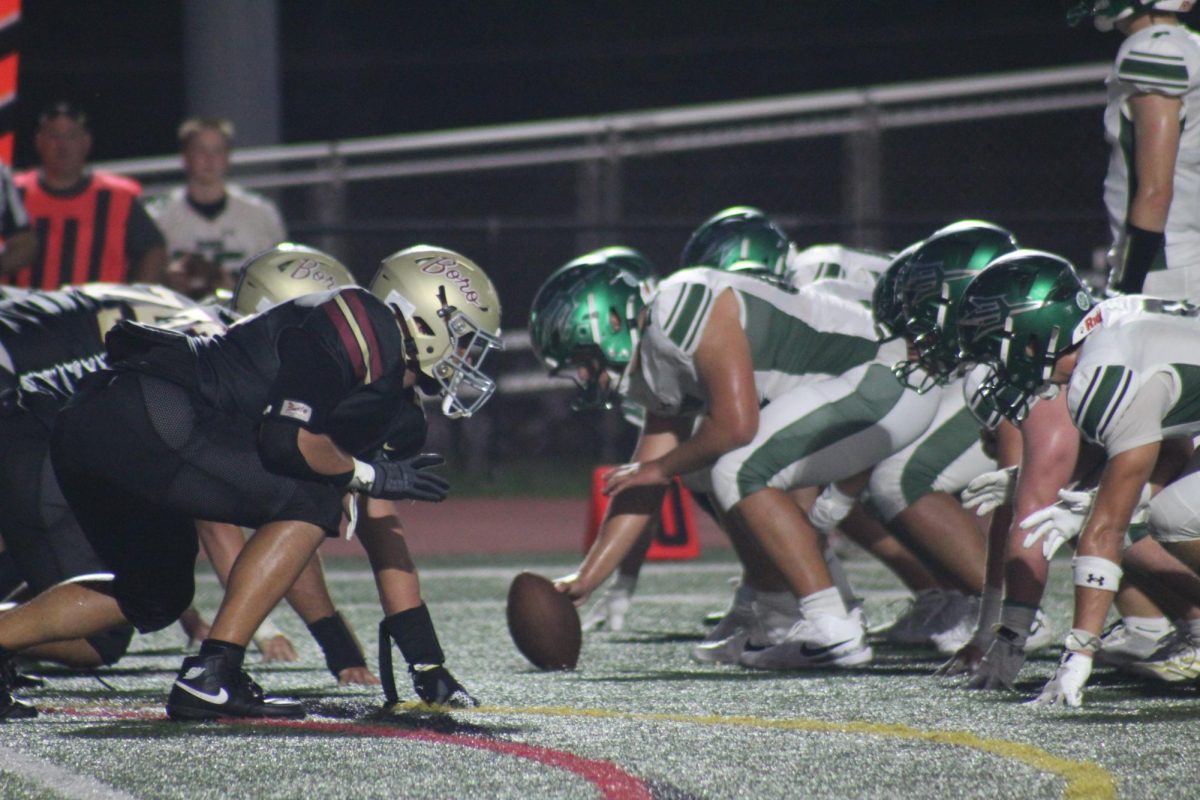 Hillsborough vs. Ridge face off before the start of the first game of the season. 